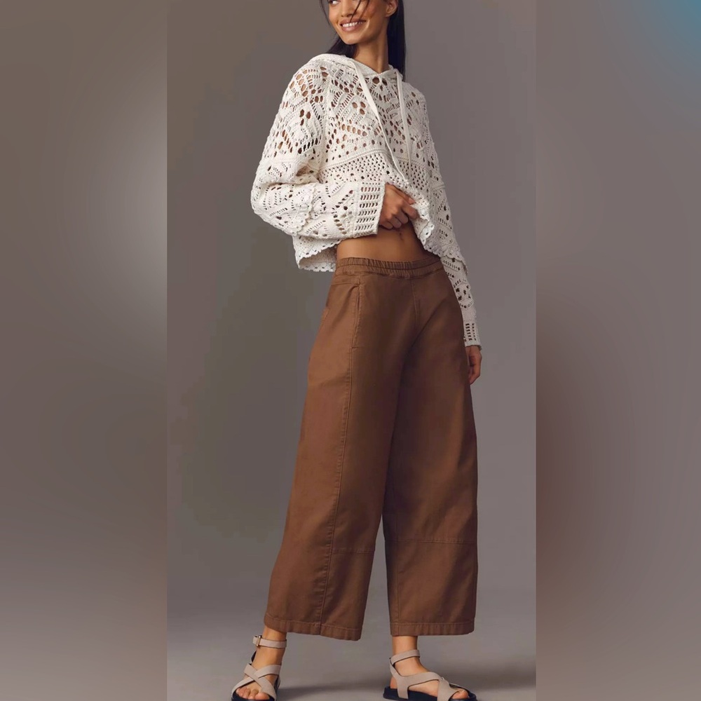 The Izzie Relaxed Pull-On Barrel Jeans by Pilcro